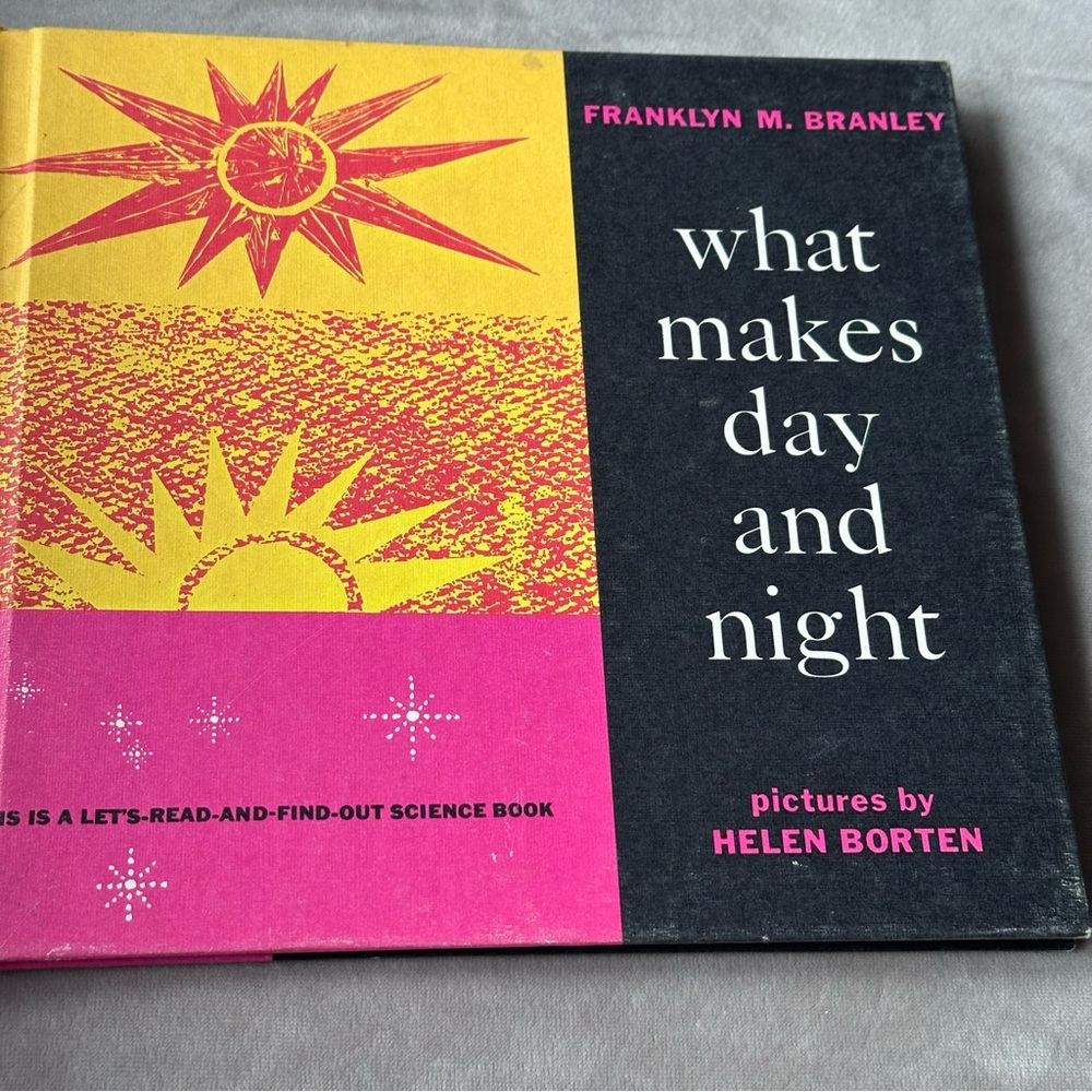Vintage Children’s Hardcover Book What Makes Day And Night Franklyn M.Branley